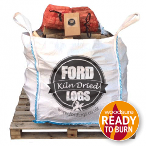 bulk bag of kiln dried logs, firelighters and kindling deal