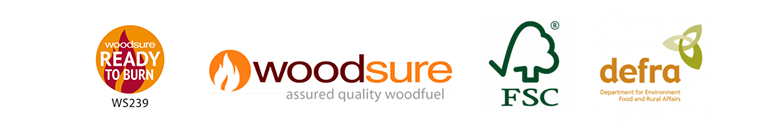 DEFRA, Woodsure, FSA and HETAS approved logs